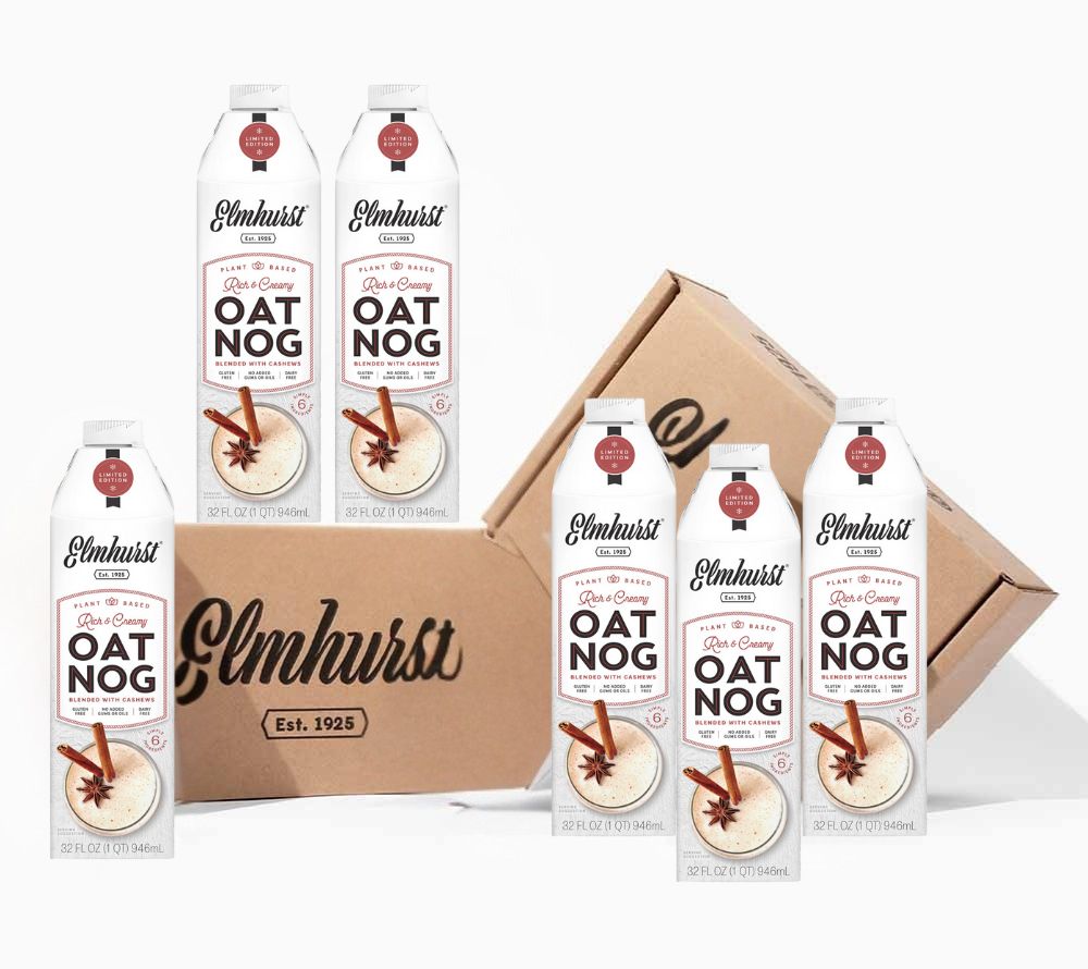 Pflanzliches OatNog Cashew-Getränk 6er-Pack von Elmhurst | American Heritage