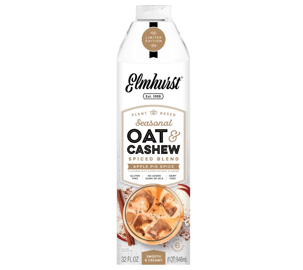 Hafer-Cashew-Milch mit feinem Apple Pie Gewürz ☆ 100 % pflanzlich, vegan und laktosefrei ☆ Non-GMO, glutenfrei & OU-koscher zertifiziert ☆ Jetzt bestellen!