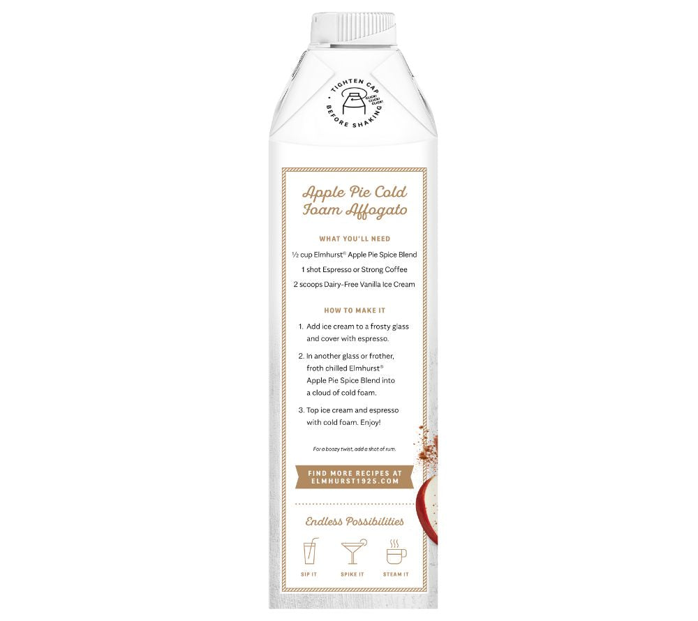 Hafer-Cashew-Milch mit feinem Apple Pie Gewürz ☆ 100 % pflanzlich, vegan und laktosefrei ☆ Non-GMO, glutenfrei & OU-koscher zertifiziert ☆ Jetzt bestellen!