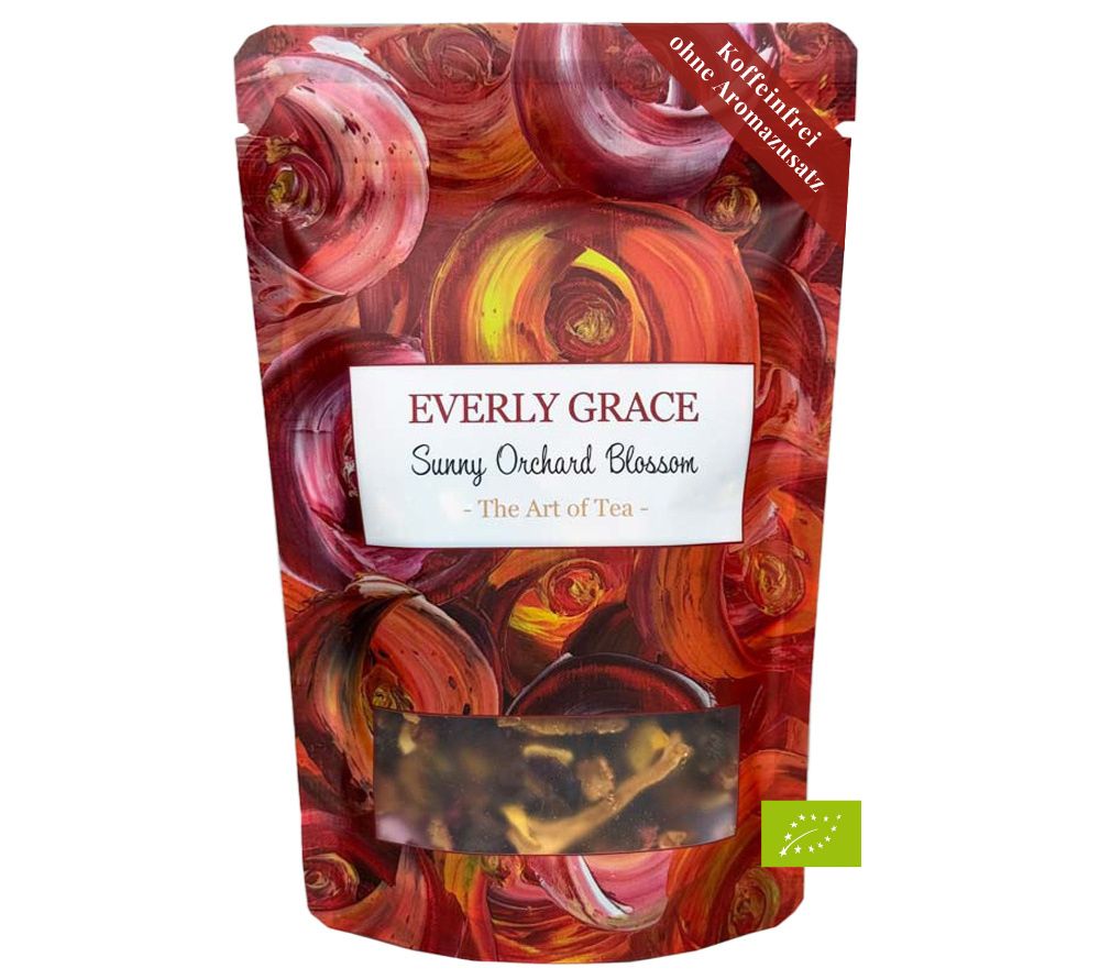 Sunny Orchard Blossom Tea von Everly Grace (100 g-Beutel Bio-Früchtetee)