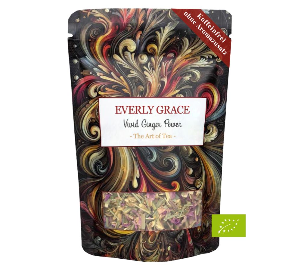 Everly Grace Tea - Vivid Ginger Power (60 g-Beutel Bio-Kräutertee)