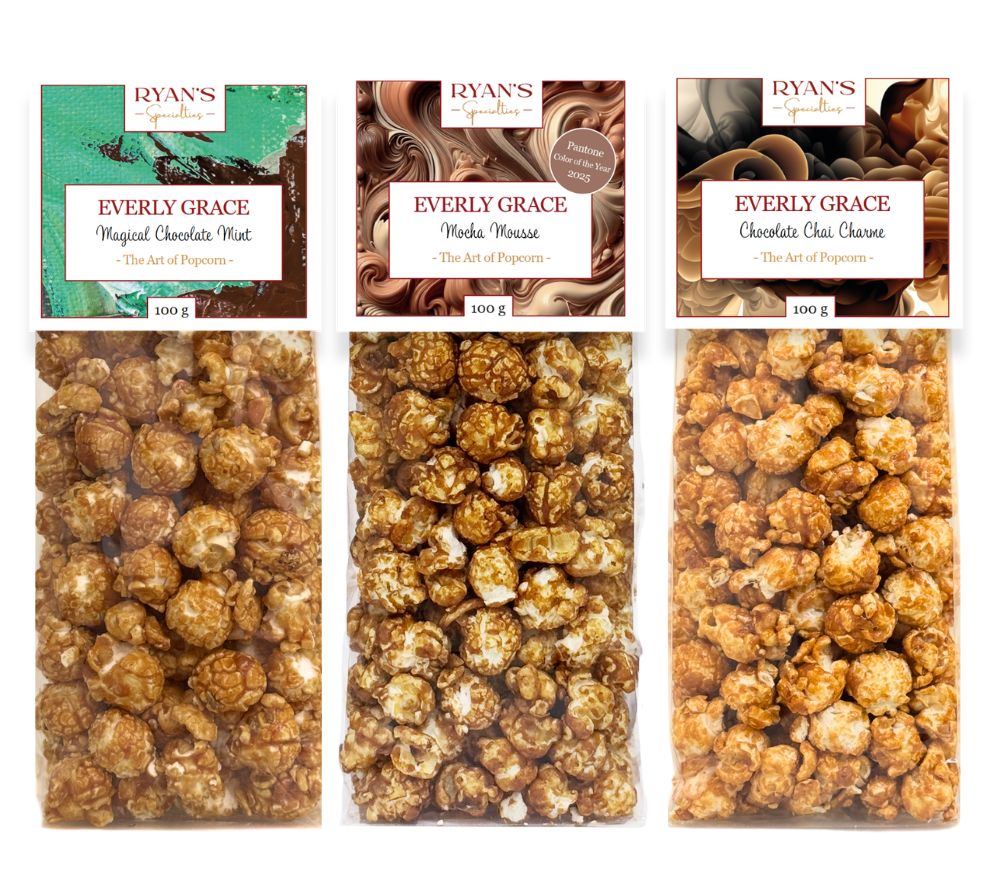 Chocolate Popcorn Bundle von Everly Grace (3 x 100 g)