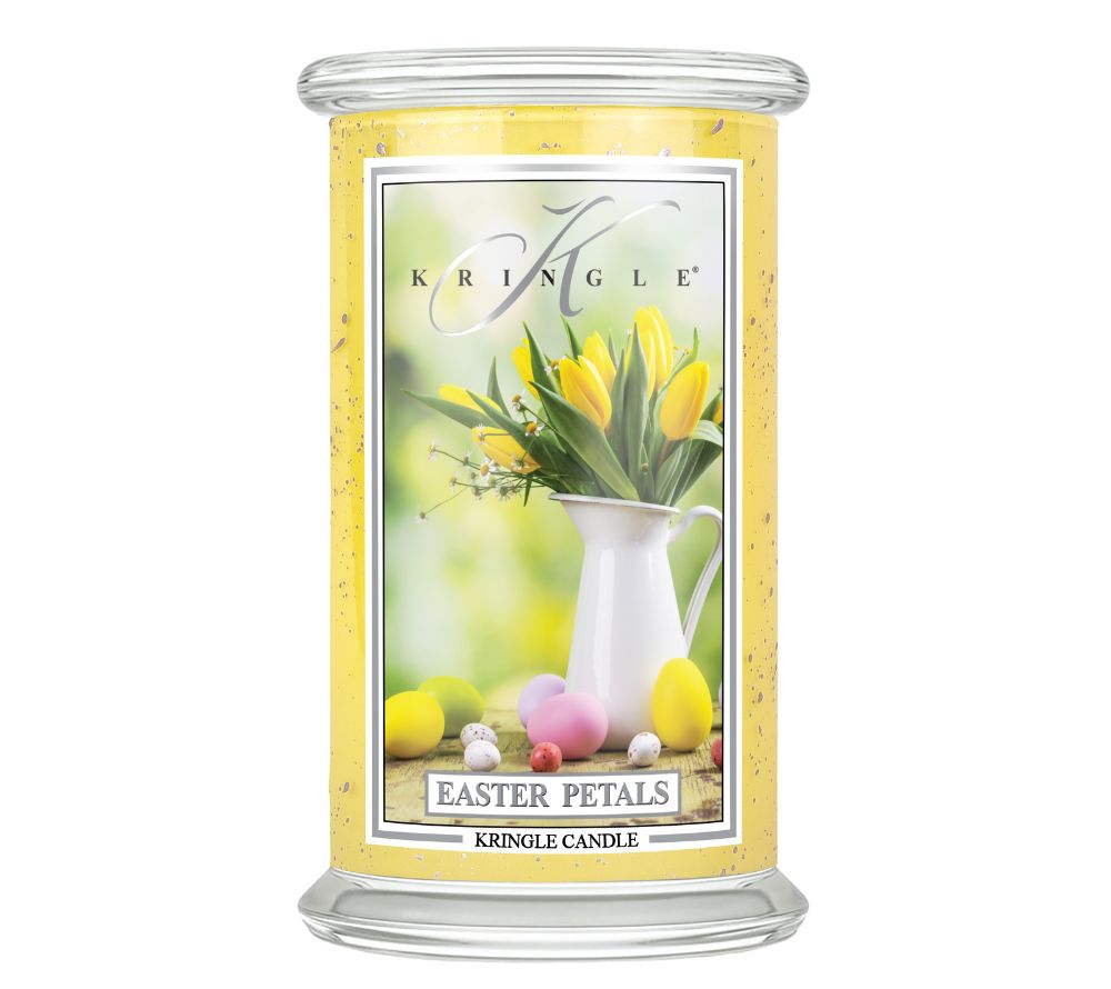 Duftkerze Easter Petals von Kringle Candle ☆ Süße Orangenblüte und erfrischendes Neroli vereinen sich mit Zitrusnoten und einer sanften, samtigen Basis ☆ Jetzt kaufen!