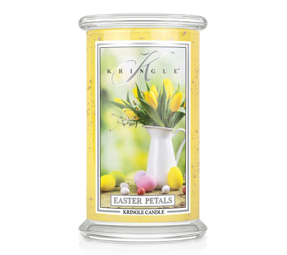 Duftkerze Easter Petals von Kringle Candle ☆ Süße Orangenblüte und erfrischendes Neroli vereinen sich mit Zitrusnoten und einer sanften, samtigen Basis ☆ Jetzt kaufen!