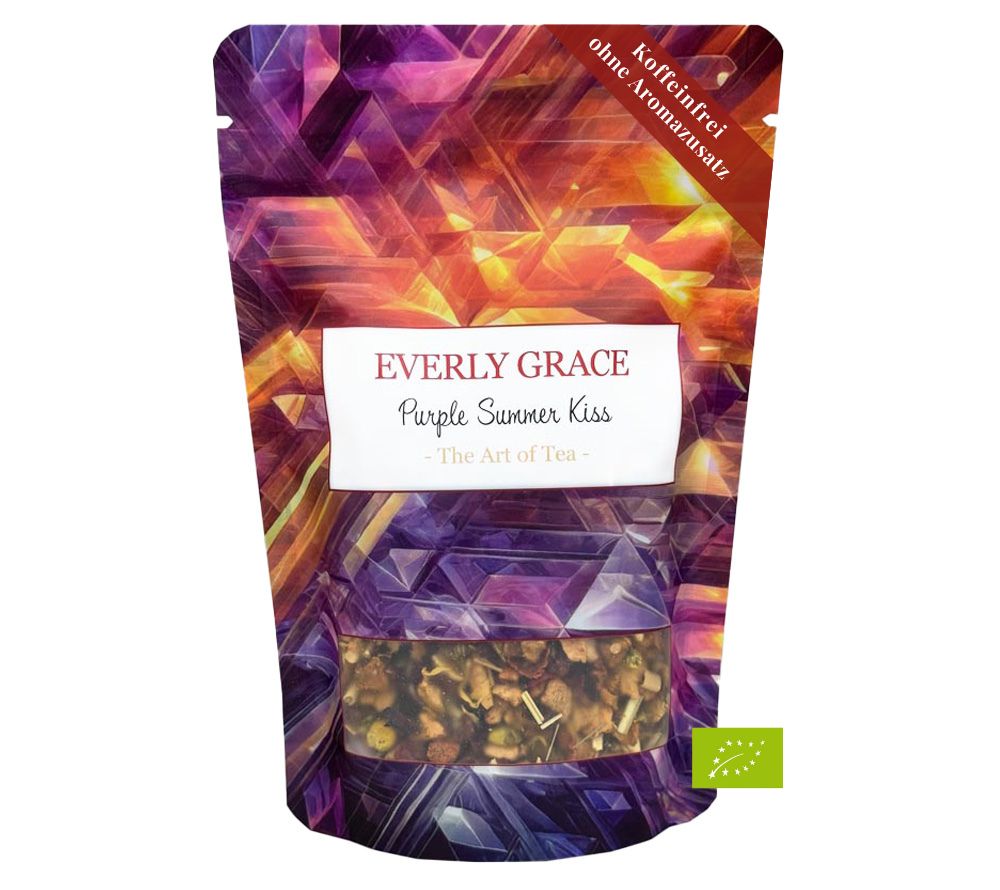 Purple Summer Kiss Tea von Everly Grace (80g-Beutel Bio-Kräutertee)
