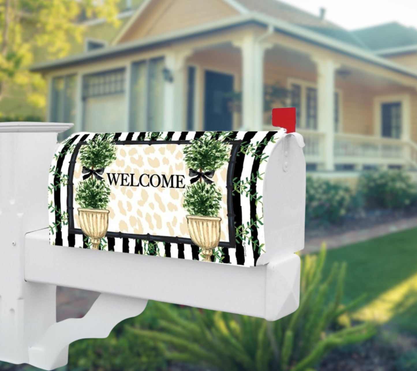 Topiary Mailbox Cover ☆ Charmanter Willkommensgruß für Ihre US-Mailbox ☆ Magnetisch & wetterfest ☆ Jetzt kaufen!