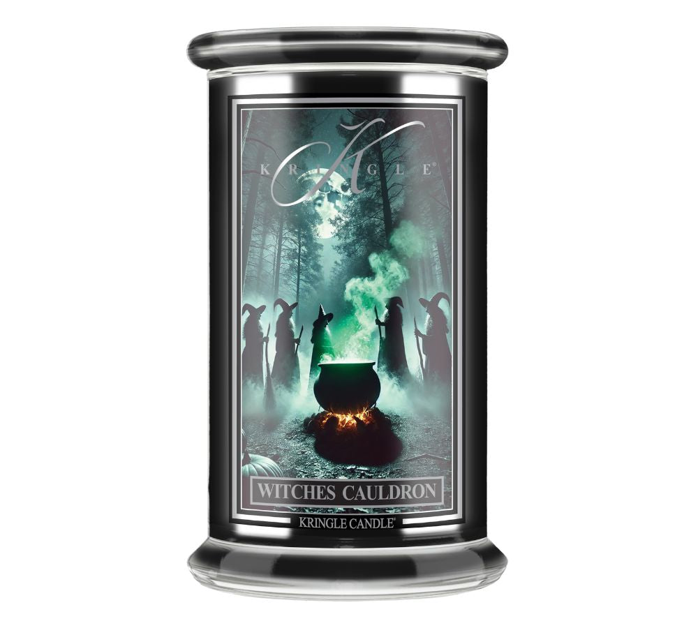 Witches Cauldron Limited Edition (22 oz-Glas, 2-Docht) ☆ aus der Halloween Limited Edition von Kringle Candle ☆ im schwarzen Kerzenglas ☆ Jetzt bestellen!
