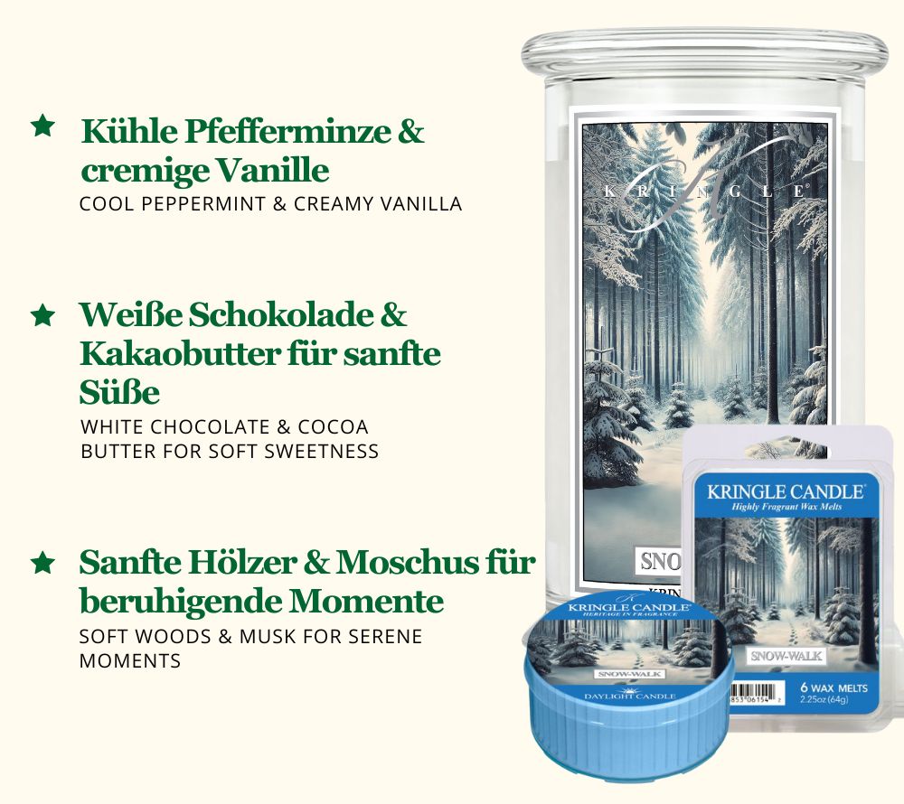 Entdecken Sie das exklusive Daylight Bundle Winterdüfte 2025 von Kringle Candle bei American Heritage – sechs festliche Düfte für gemütliche Wintermomente.