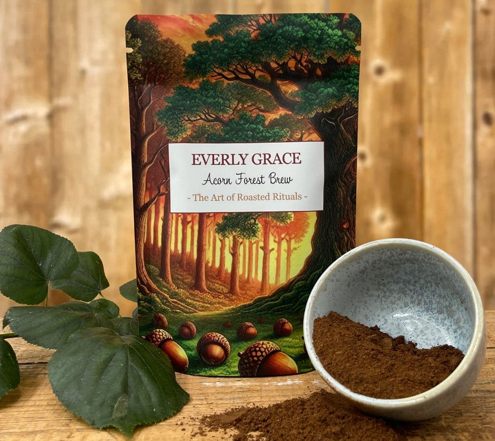 Acorn Forest Brew von Everly Grace kaufen ☆ Naturkaffee aus Eichelkernen☆ Koffeinfrei ☆ Jetzt probieren!