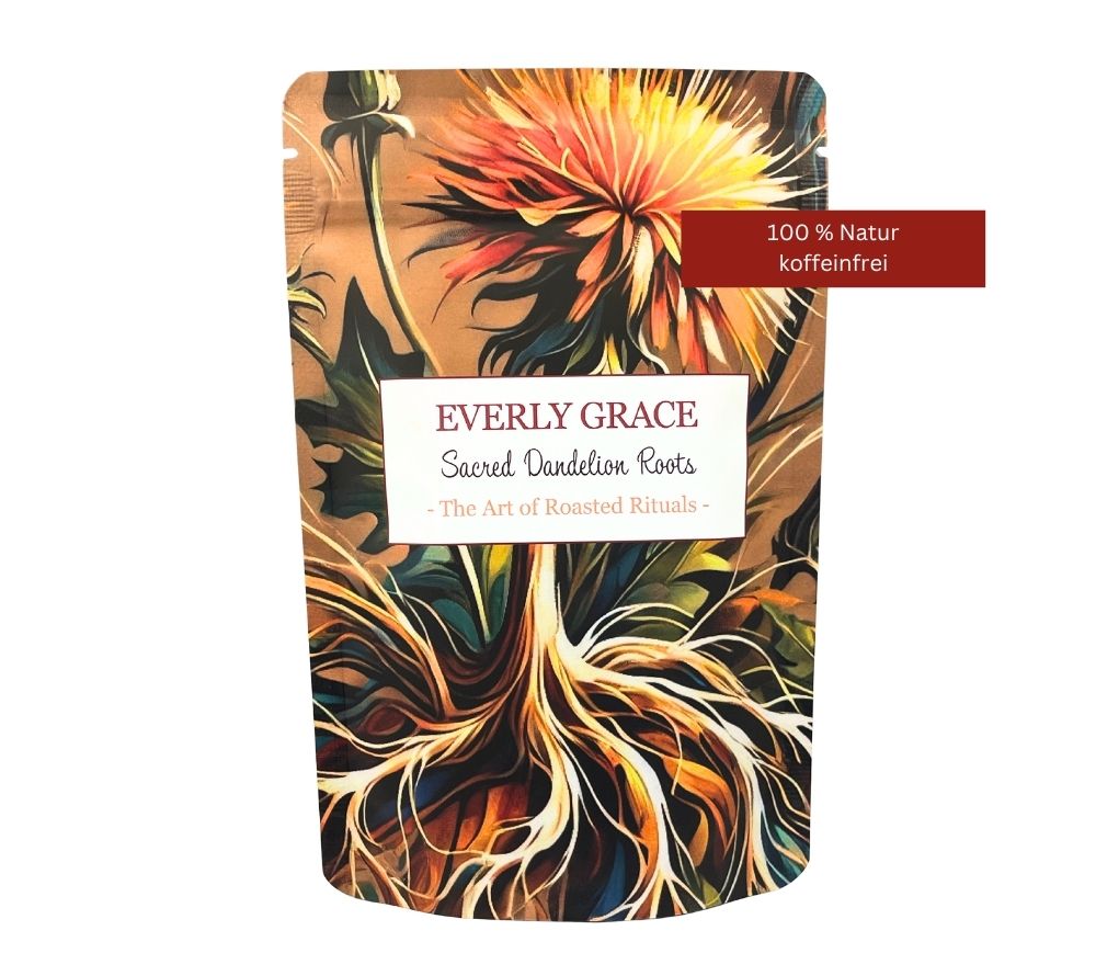 Sacred Dandelion Roots Rooted Ritual von Everly Grace kaufen ☆ Naturkaffee aus Löwenzahnwurzel ☆ Koffeinfrei ☆ Jetzt probieren!