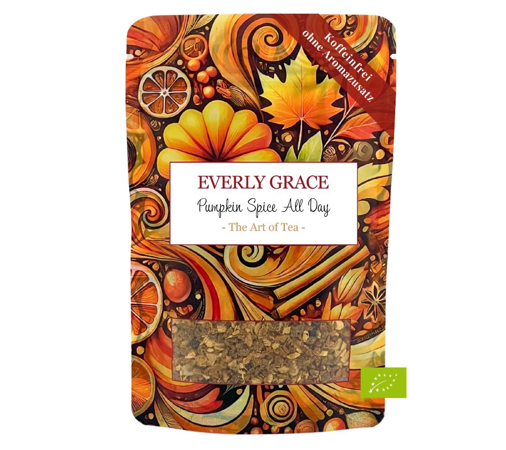 Pumpkin Spice All Day Tea von Everly Grace (100 g-Beutel Bio-Tee)