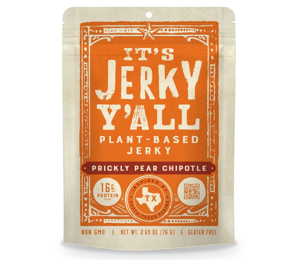 Prickly Pear Chipotle Jerky kaufen ☆ Süß-würziger veganer Snack ☆ Proteinreich & glutenfrei ☆ Perfekt für unterwegs oder Tacos ☆ Jetzt probieren!