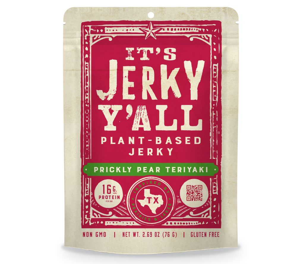 Prickly Pear Teriyaki Jerky kaufen ☆ Süß-herzhafter veganer Snack ☆ Proteinreich & glutenfrei ☆ Perfekt für unterwegs oder Mahlzeiten ☆ Jetzt probieren!
