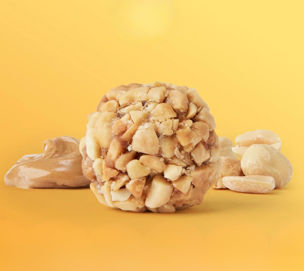Peanut Butter Bites von The Gluten Free Brothers bei American Heritage – vegan, glutenfrei & proteinreich. Der perfekte Snack für Erdnussliebhaber.