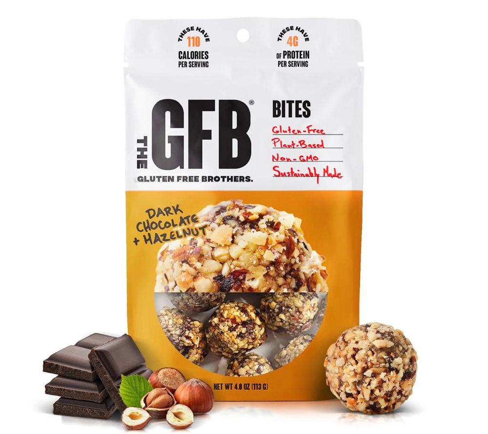 Dark Chocolate Hazelnut Bites von GFB The Gluten Free Brothers