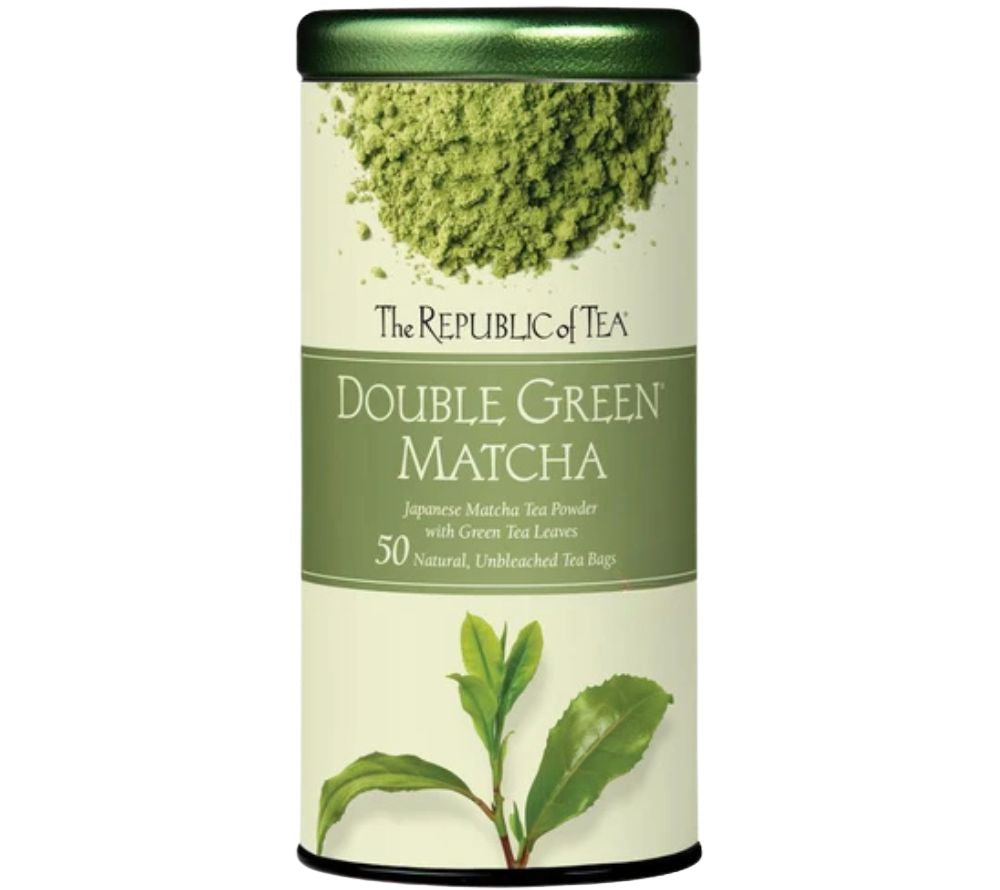 Double Green Matcha Tea von The Republic of Tea (Metalldose mit 50 Beuteln)