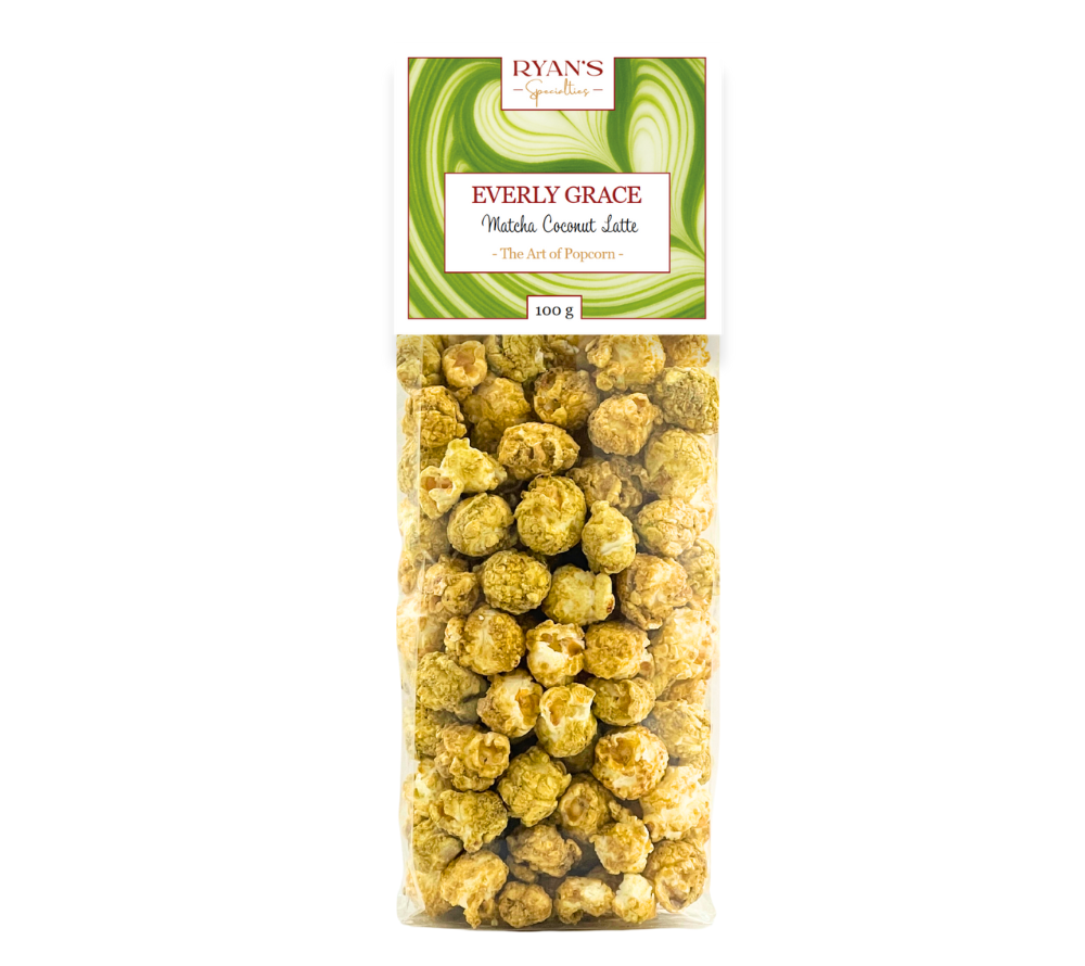 Matcha Coconut Latte Popcorn | Knuspriges Popcorn mit Matcha & Kokosnote | Perfekt für zwischendurch, zum Teilen oder Genießen | Jetzt bestellen & genießen!
