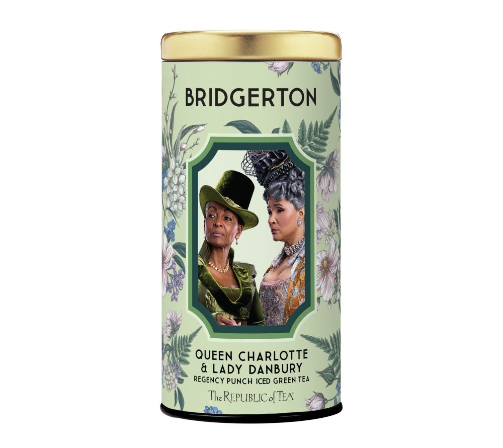 Bridgerton Queen Charlotte & Lady Danbury Regency Punch Iced Green Tea von The Republic of Tea (Metalldose mit 36 Beuteln)