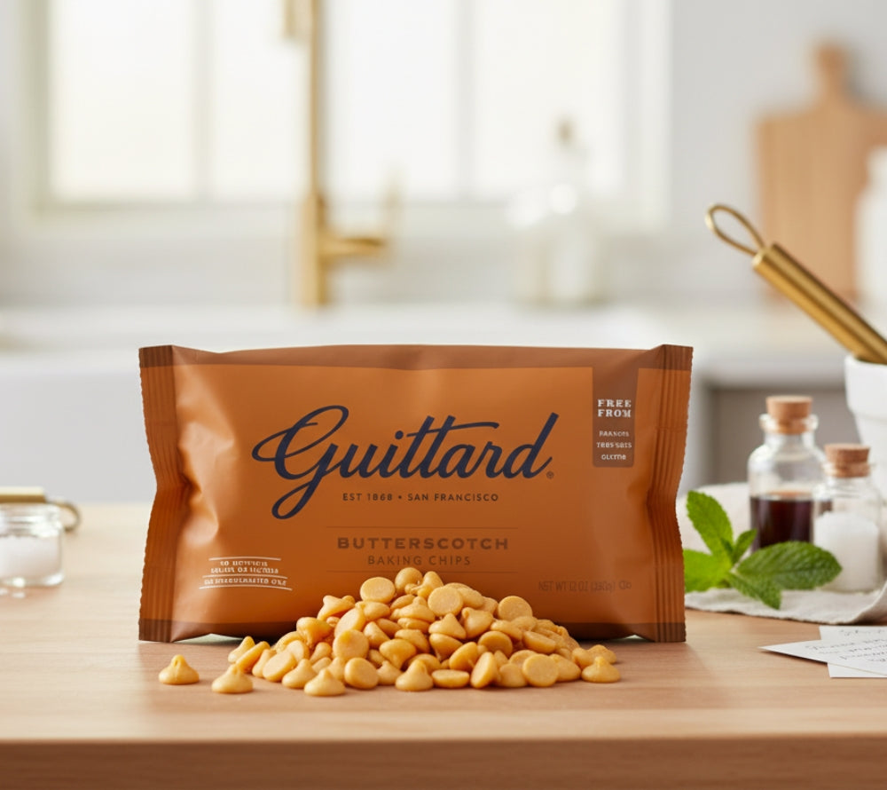 Baking Chips Butterscotch von Guittard kaufen – Butterscotch-Chips für Cookies, Kuchen & Muffins