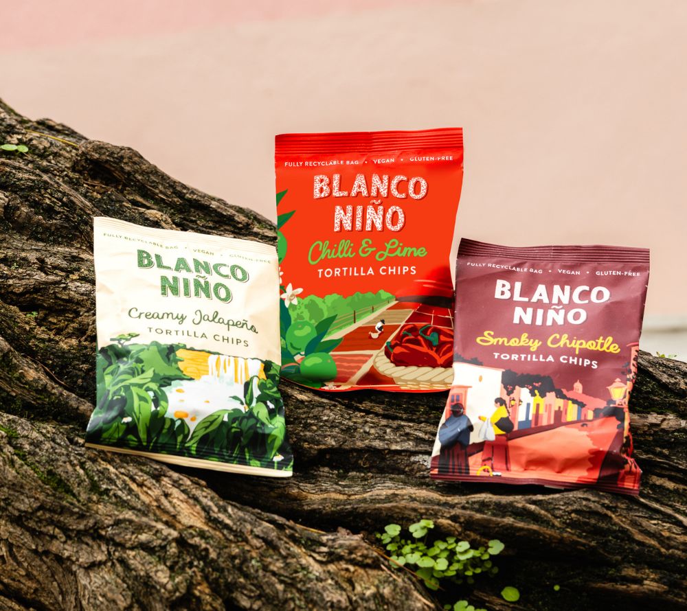 Blanco Niño Mini Tortilla Chips – traditionell hergestellt, vegan und glutenfrei. 