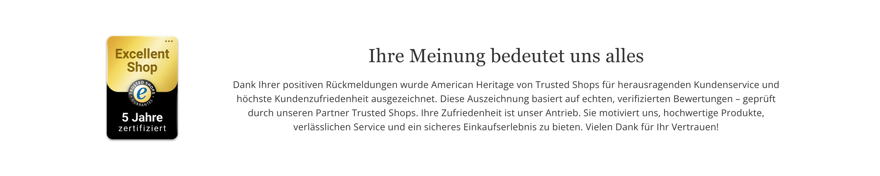 DE Excellence Award American Heritage