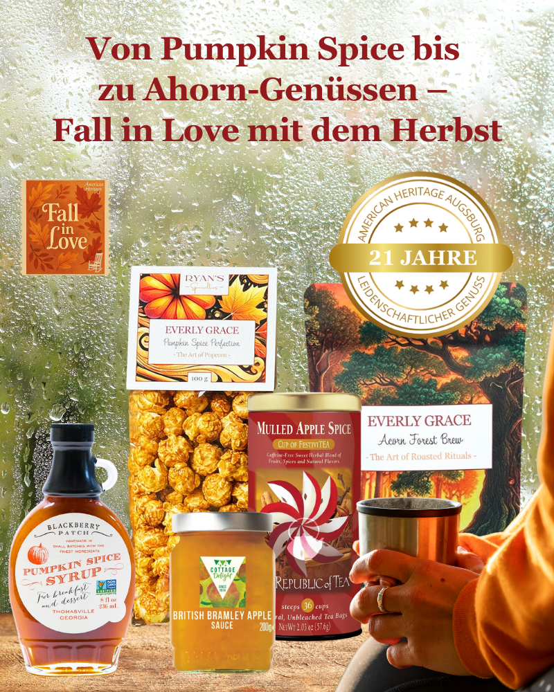 Herbst Favoriten online bestellen – Pumpkin Spice, Ahornsirup und herbstliche Spezialitäten bei American Heritage