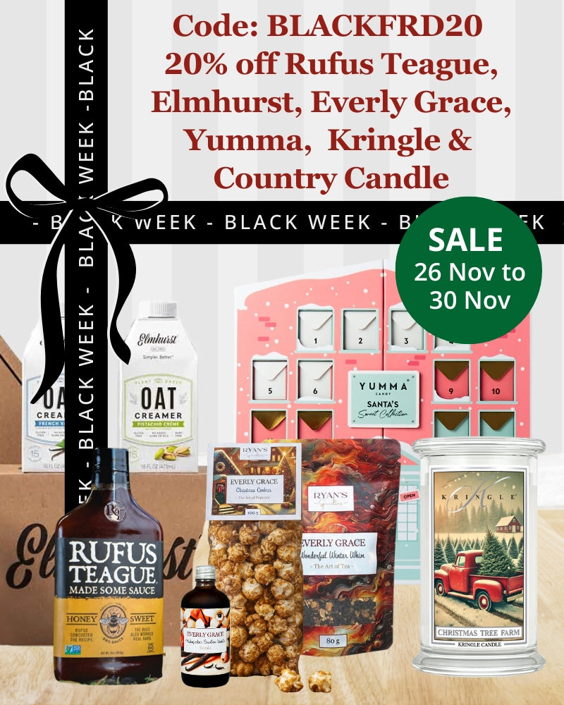 Black Week Banner: 20 % Rabatt mit Code BLACKFRD20 auf Everly Grace, Rufus Teague, Elmhurst & weitere Marken