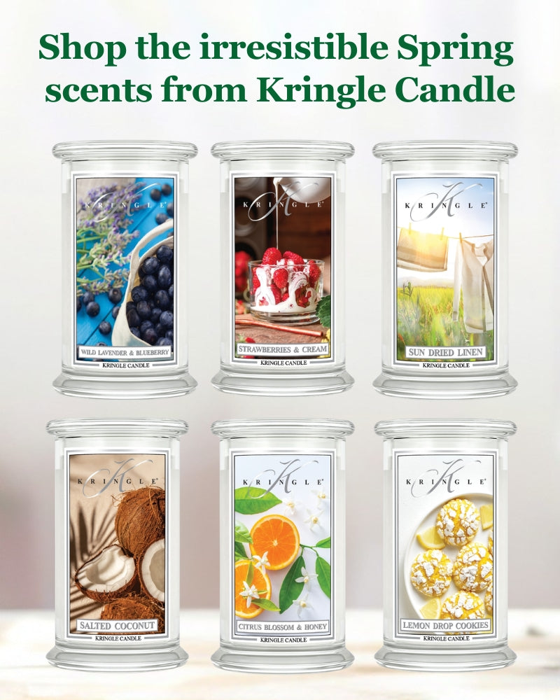 From fruity-fresh to warm and creamy—this Spring Kringle Candle collection brings pure Spring atmosphere into your home. Shop online now