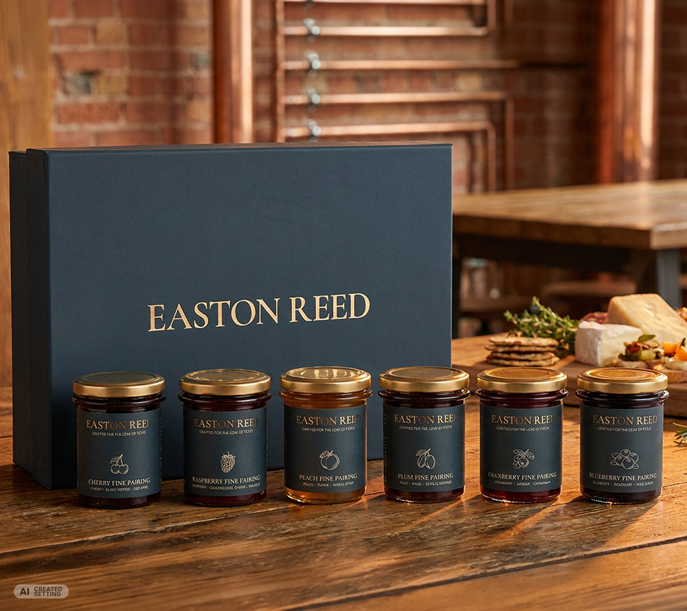 Easton Reed Geschenkset für Käseliebhaber mit 6 fruchtigen Chutneys