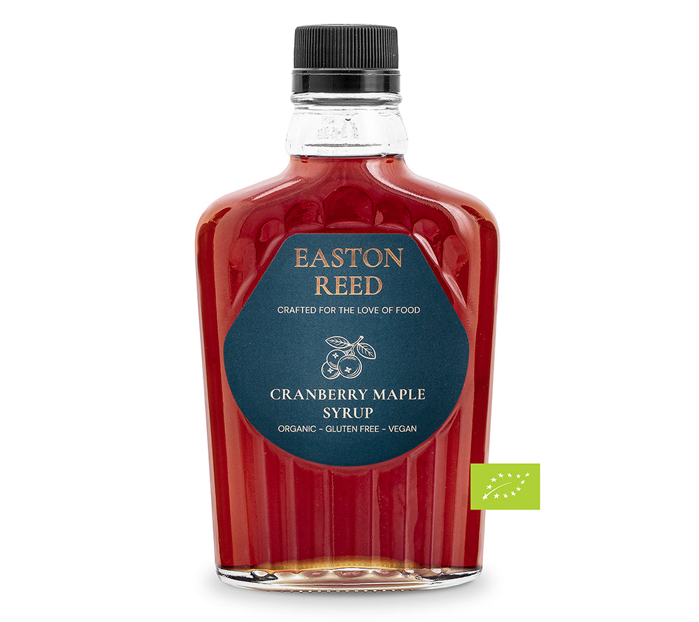 Bio Maple Cranberry Syrup von Easton Reed (250 ml Glasflasche)