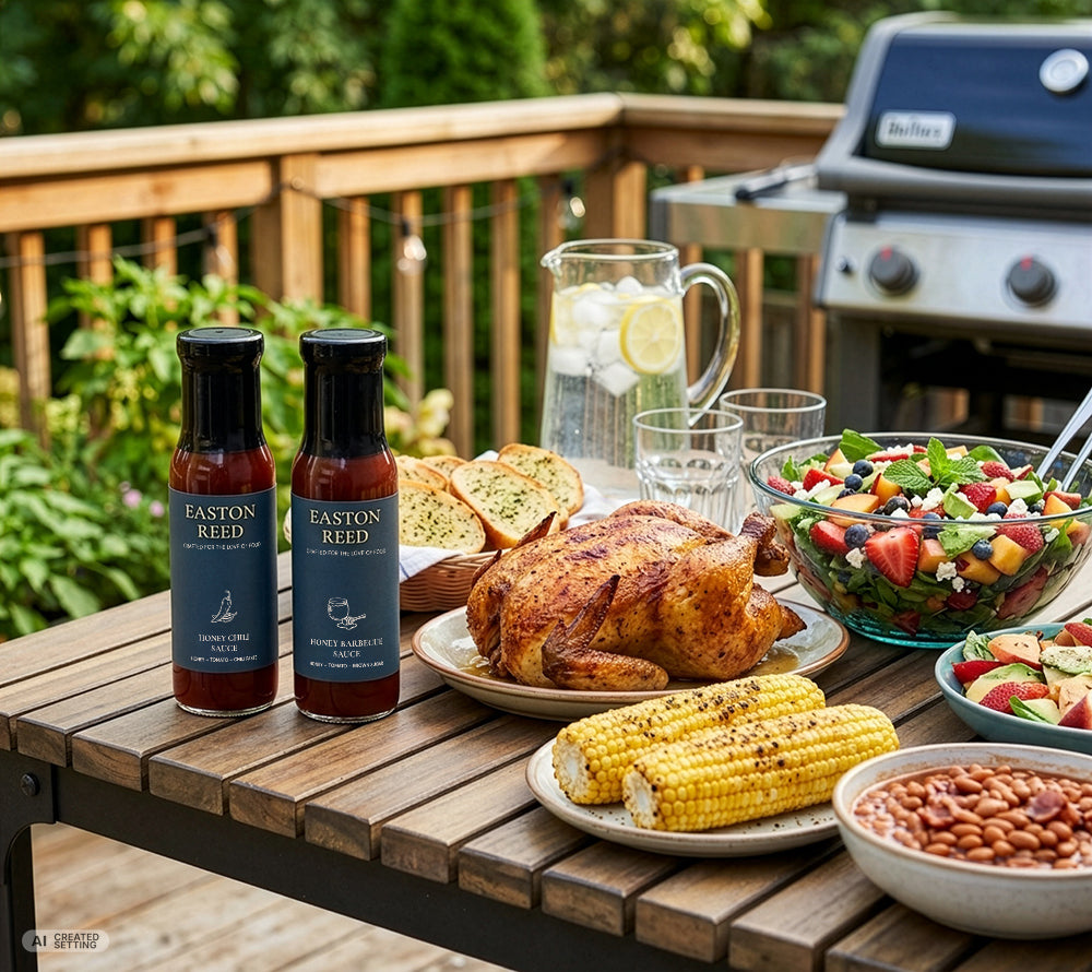 Sommerliche Grillabende mit der feurigen Honey Chilli Sauce von Easton Reed