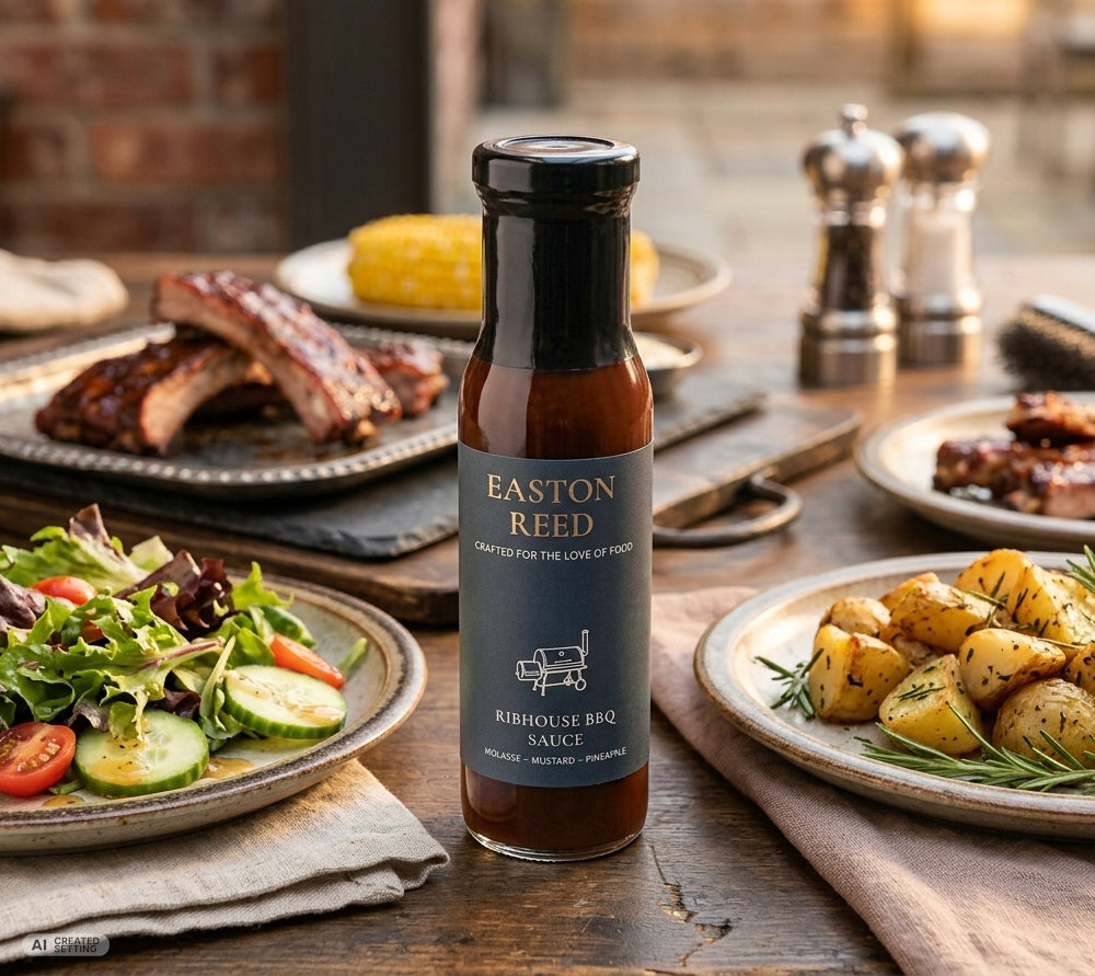 Rauchige Grillsauce für Ribs von Easton Reed - Ribhouse BBQ Sauce