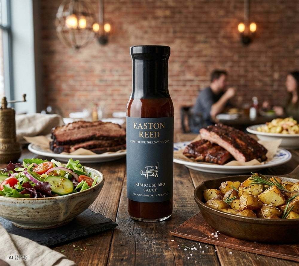 Ribhouse BBQ Sauce von Easton Reed - Mit Molasse, Senf und Ananas