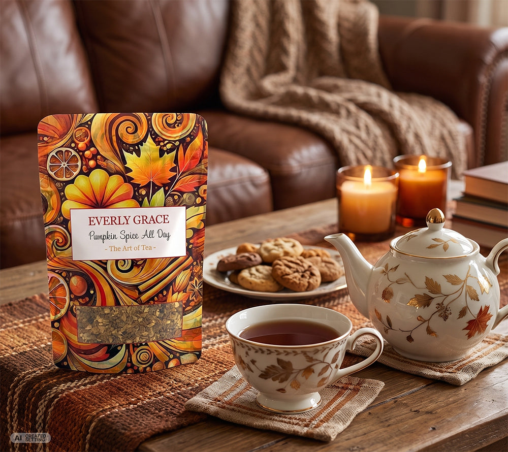 Pumpkin Spice All Day Tea von Everly Grace - ohne Koffein für Ihren Herbst
