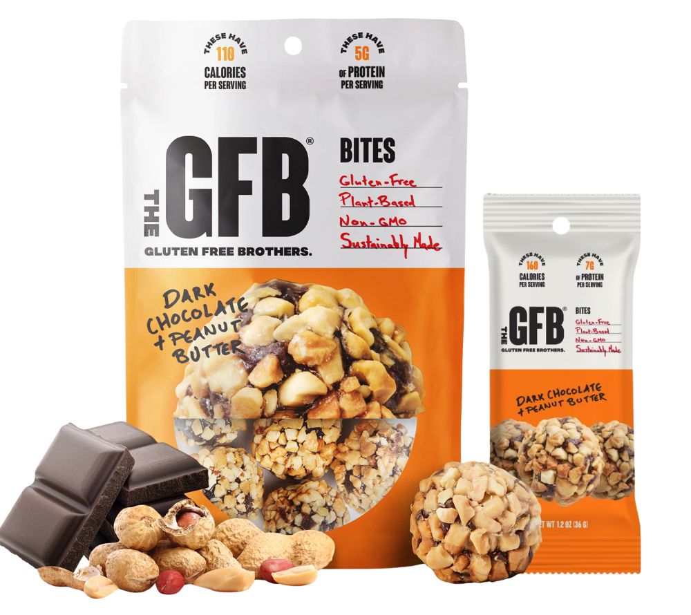 Dark Chocolate Peanut Butter Bites von GFB The Gluten Free Brothers