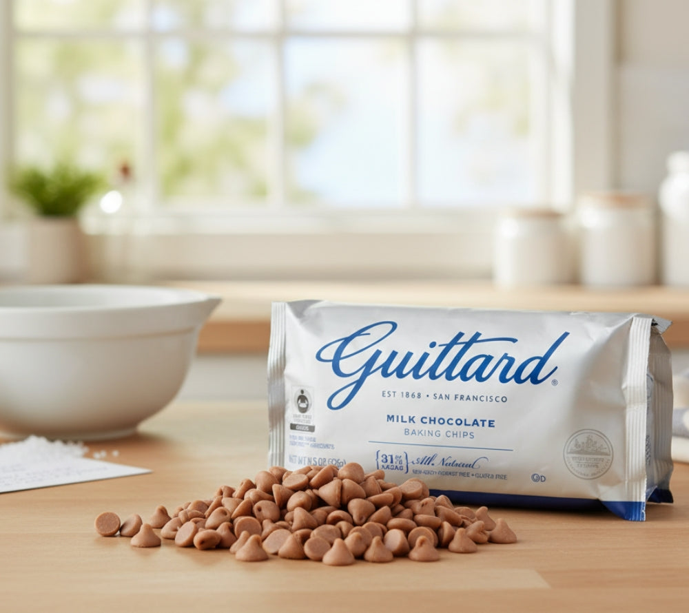 Guittard Chocolate Company, Milk
Chocolate Chips für Cookies, Kuchen & Muffins