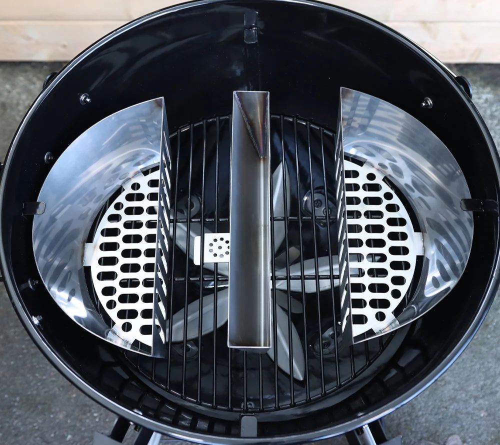 Slow 'N Sear® FireBaskets+ ☆ 2-in-1 Kohlekörbe & Wassertank ☆ Für Low & Slow oder Searing ☆ Mehr Kohle, mehr Dampf, mehr BBQ-Geschmack! ☆ Jetzt kaufen!