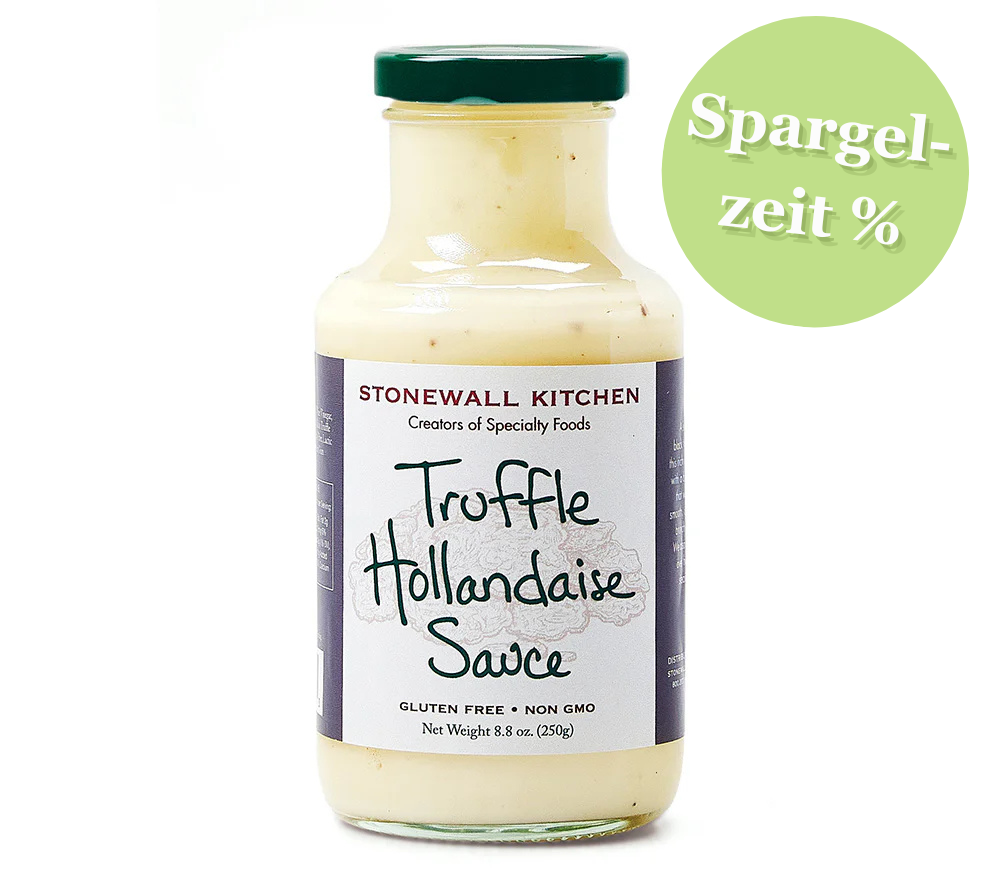 Truffle Hollandaise Sauce von Stonewall Kitchen kaufen ☆ Exquisite Sauce für Steaks, Burger, Lachs und Gemüse ☆ Große Auswahl an Saucen ☆ Jetzt probieren!