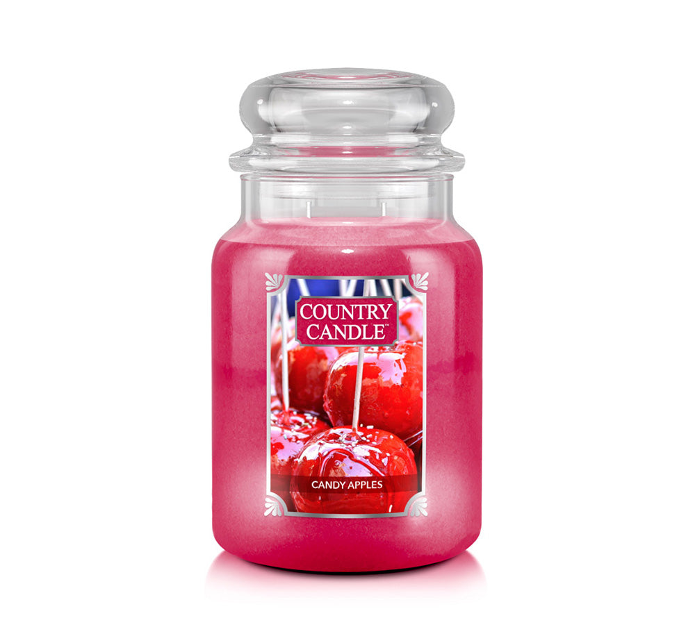 Large Jar Candy Apples (23 oz-Glas, 2-Docht) Duftkerze Candy Apples ♥ Fruchtiger & zimtiger Duft ♥ Für den Herbst ♥ Bietet eine warme Atmosphäre ♥ Importiert aus den USA » Jetzt schnuppern! 