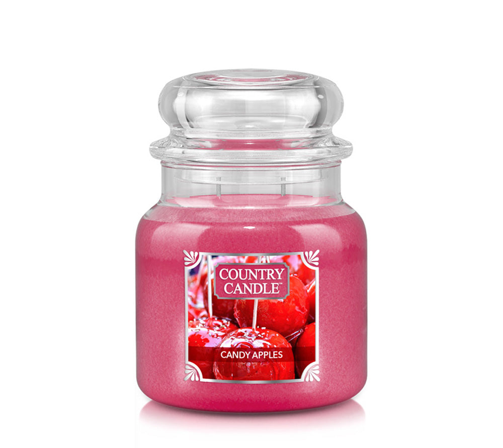Medium Jar Candy Apples (16 oz-Glas, 2-Docht) Duftkerze Candy Apples ♥ Fruchtiger & zimtiger Duft ♥ Für den Herbst ♥ Bietet eine warme Atmosphäre ♥ Importiert aus den USA » Jetzt schnuppern! 