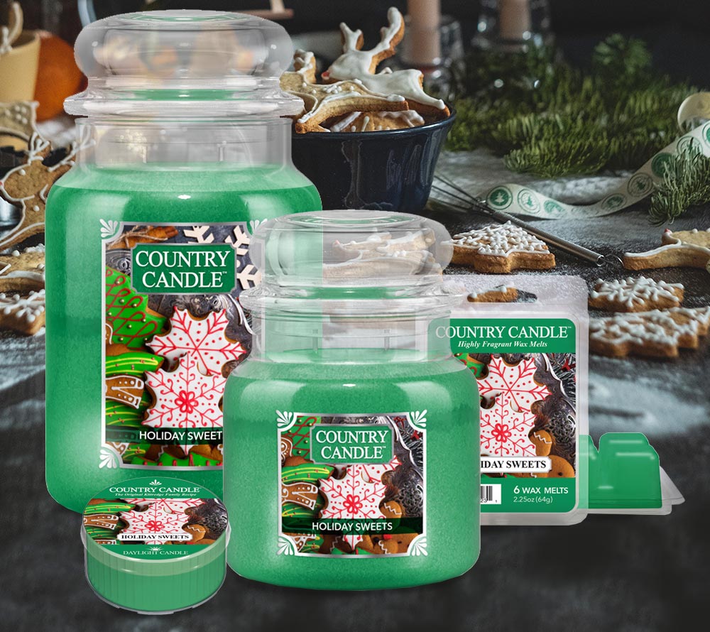 
                  
                    Holiday Sweets von Country Candle ☆ Süßer Schatz mit Vanille, Himbeeren und Zitrone ☆ wie frisch aus der Weihnachtsbäckerei ☆ Jetzt bestellen!
                  
                