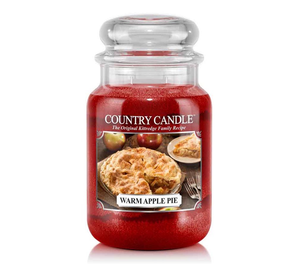 Country Candle Jar Warm Apple Pie Large von Kringle Candle bei American Heritage