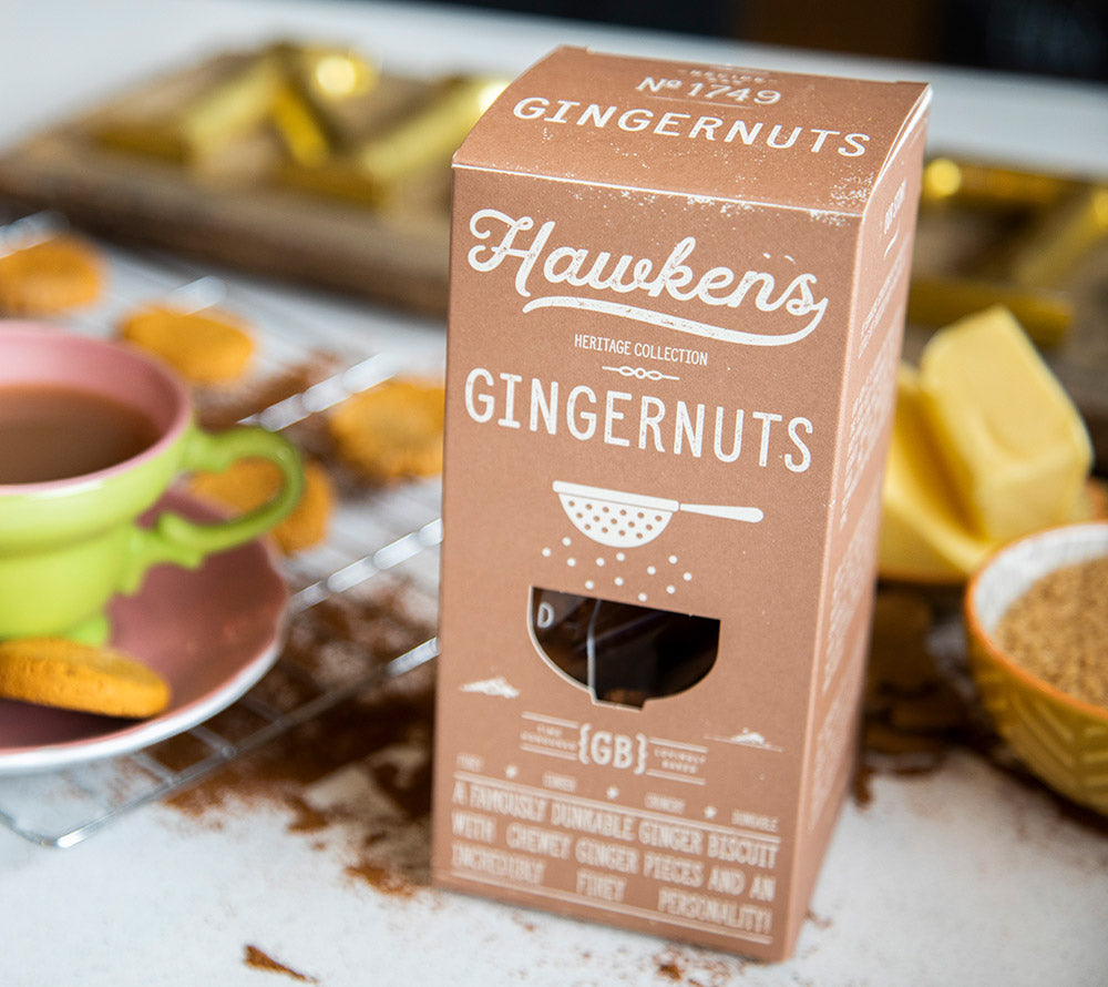 Gingernuts Cookies von Hawkens Gingerbread ☆ Ingwernüsse mit kristallisierten Ingwerstückchen  ☆ Aus England  ☆ Jetzt probieren