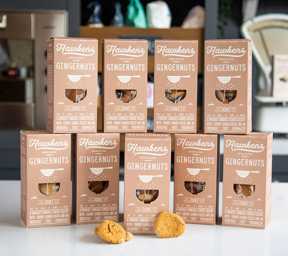 Gingernuts Cookies von Hawkens Gingerbread ☆ Ingwernüsse mit kristallisierten Ingwerstückchen  ☆ Aus England  ☆ Jetzt probieren