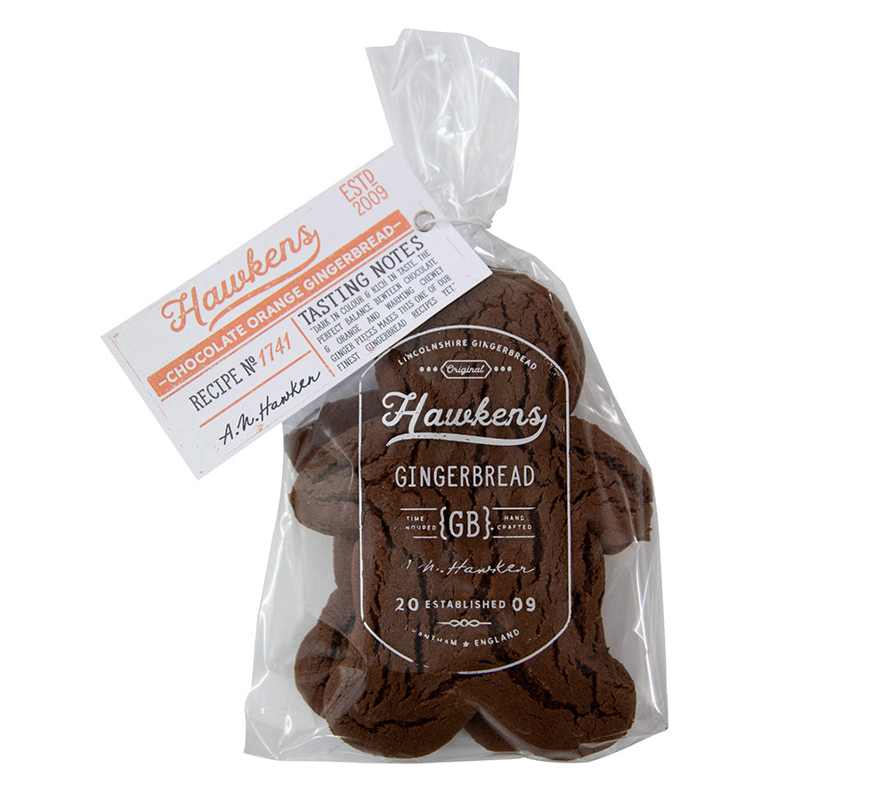Gingerbread Men Chocolate Orange von Hawkens Gingerbread ☆ Mit Kakao und einem Hauch Orange  ☆ Aus England  ☆ Jetzt probieren