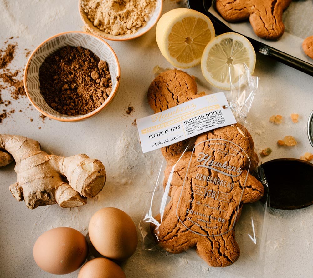 Gingerbread Men Italian Lemon von Hawkens Gingerbread  ☆ Mit italienischer Zitronenschale  ☆ Aus England  ☆ Jetzt probieren