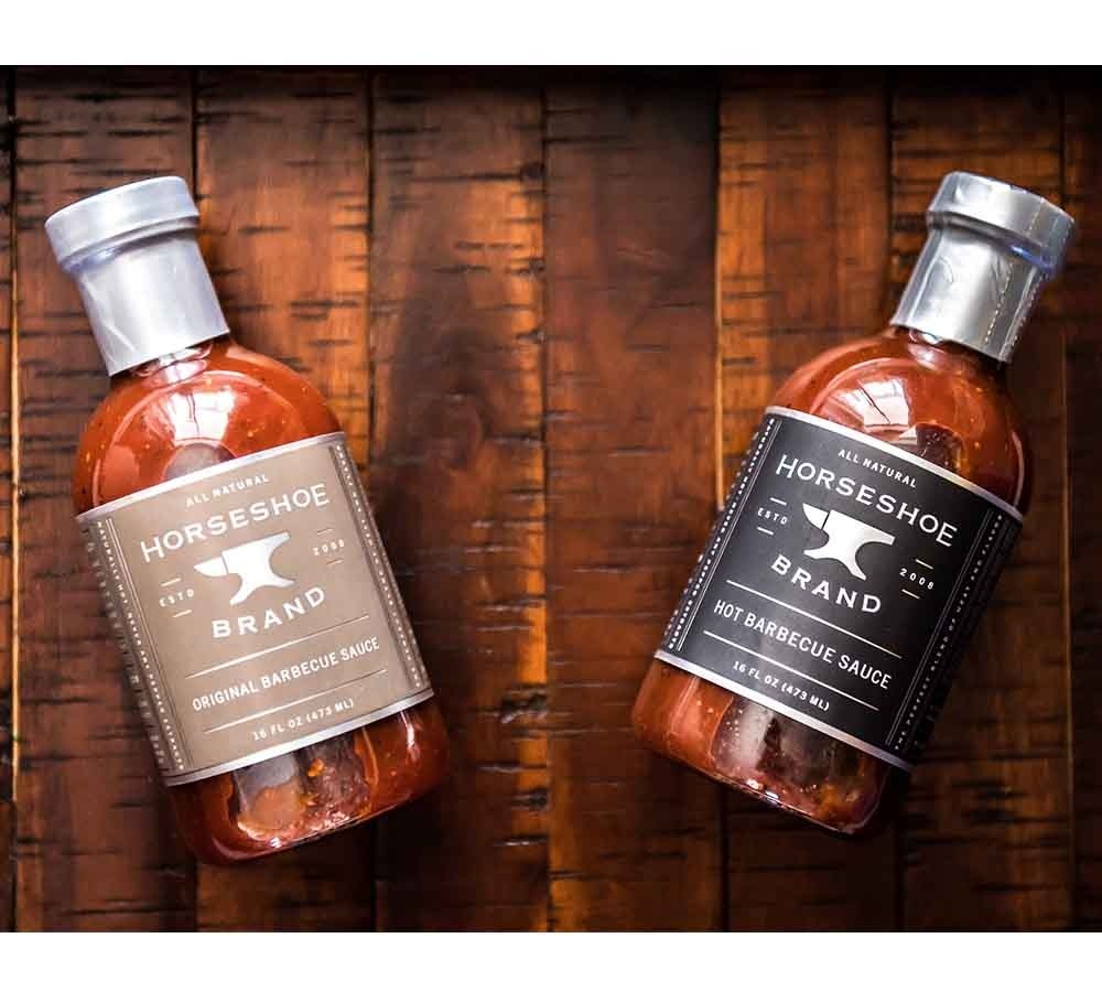 Hot Barbecue Sauce von Horseshoe Brand bei American Heritage