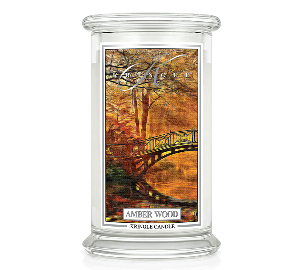 Große Classic Candle Amber Wood (22 oz-Glas, 2-Docht) Duftkerze Amber Wood ♥ Zimtiger & rauchiger Duft ♥ Für kalte Herbsttage ♥ Sorgt für eine warme Atmosphäre ♥ Importiert aus den USA » Jetzt schnuppern! 