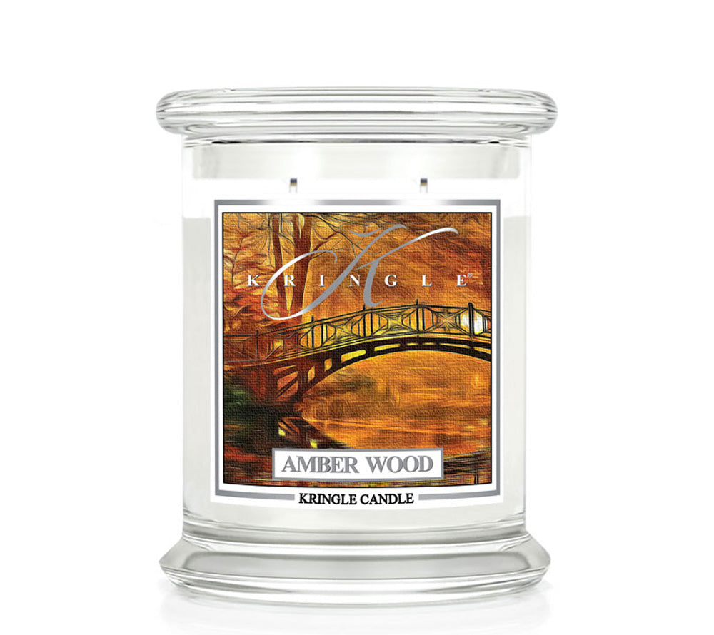 Classic Candle Amber Wood (14.5 oz-Glas, 2-Docht) Duftkerze Amber Wood ♥ Zimtiger & rauchiger Duft ♥ Für kalte Herbsttage ♥ Sorgt für eine warme Atmosphäre ♥ Importiert aus den USA » Jetzt schnuppern! 