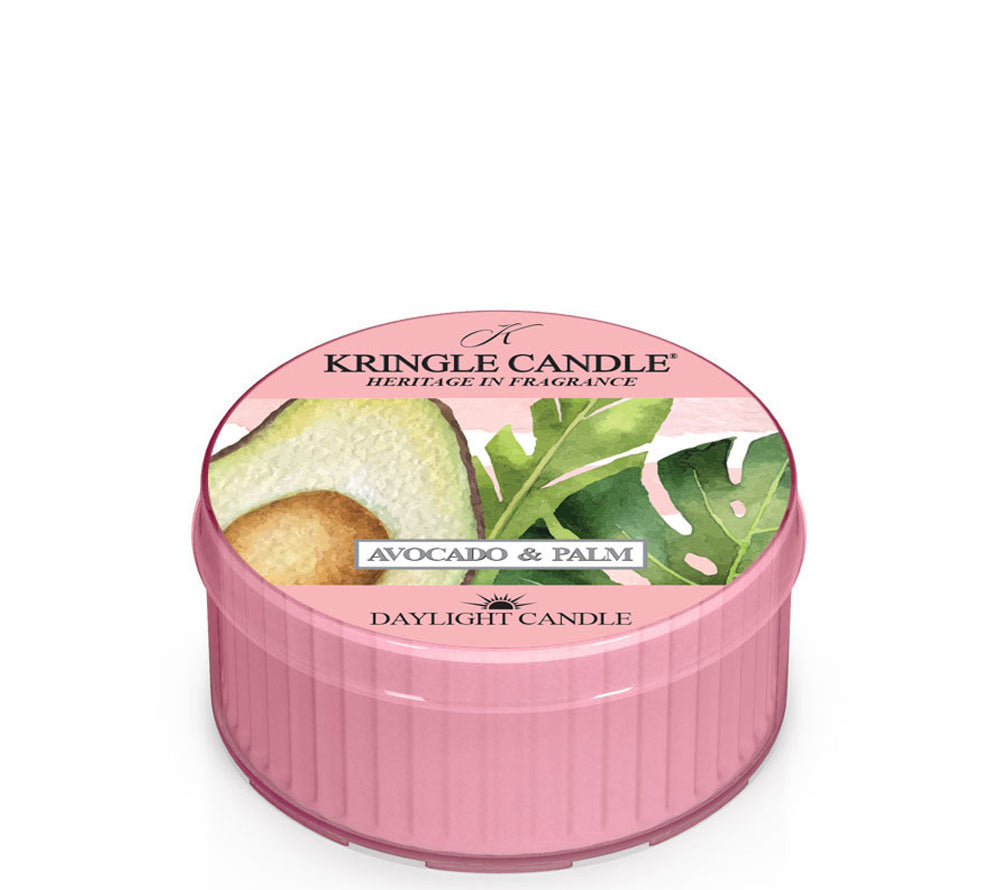 Daylight Avocado & Palm Avocado & Palm Duftkerze von Kringle Candle ♥ Mit sonnengereiften Avocados, Melone und Palmblättern ♥ Ein dufter Strandspaziergang
